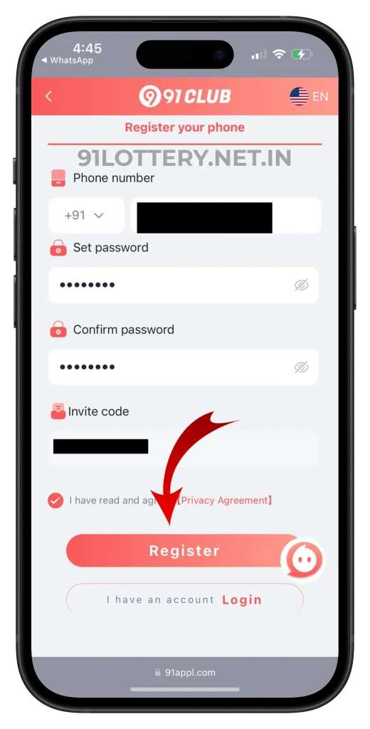 91lottery-register-page